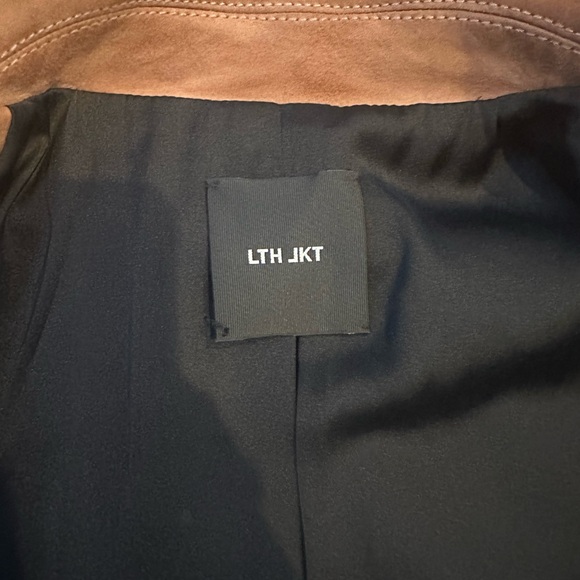 LTH Leather Motorcycle Suede Jacket brown camel authentic leather - Picture 3 of 4